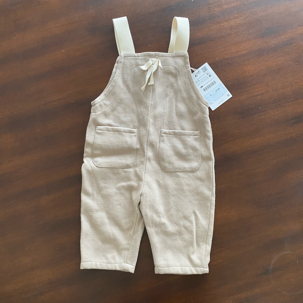 Zara Tan Overalls 9-12M